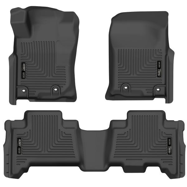 Husky Liner 13C 4RUNNER FRONT & 2ND SEAT FLOOR LINERS BLACK 99571 Zoro